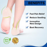 Dr Foot silicone gel heel pad socks - supportive footwear accessory